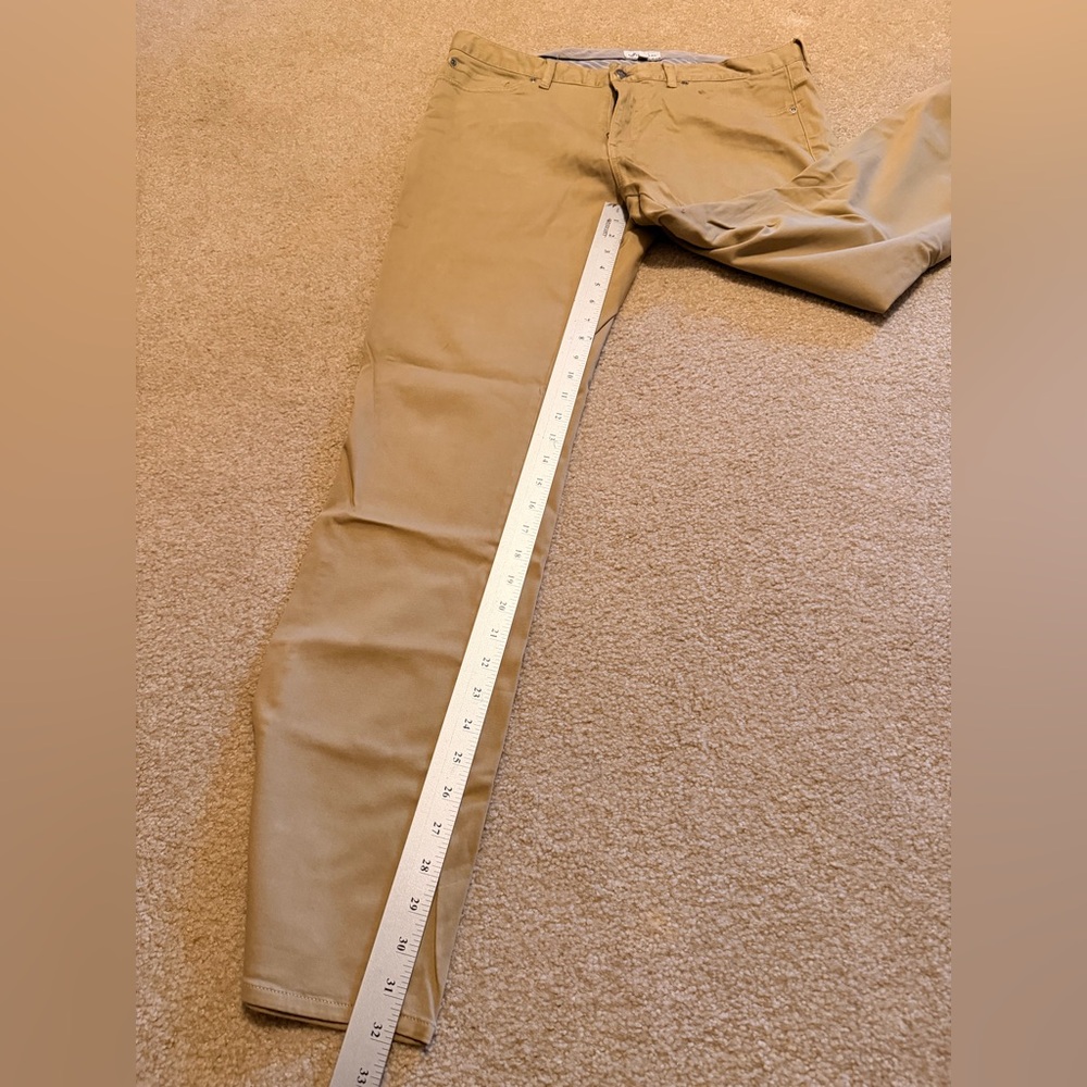 Peter Millar Jeans, Tan, 5-Pocket, Cotton with stretch, Men’s Sz 36 - Picture 8 of 11